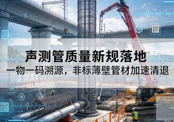 北海声测管质量新规落地，一物一码溯源，非标薄壁管材加速清退